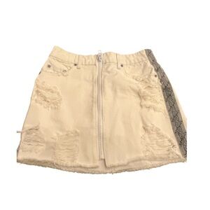 LF Jean Skirt with center zipper down the front